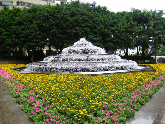 Обои картинки фото города, фонтаны