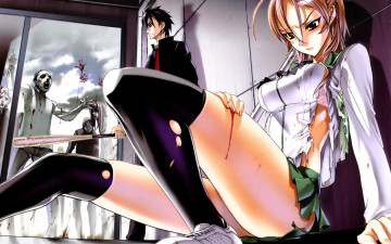 Картинка аниме highschool of the dead