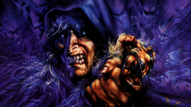 Обои картинки фото фэнтези, красавицы, чудовища, колдун, девушка, злодей