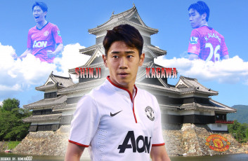 обоя manchester, united, shinji, kagawa, спорт, футбол, игрок, клуб