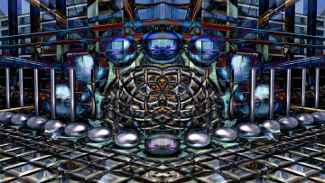 Картинка 3д графика fractal фракталы узор фон