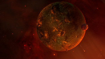 Картинка космос арт планета вселенная