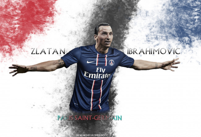 Обои картинки фото ibrahimovic, psg, спорт, футбол