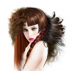 Картинка рисованные люди девушка