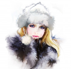 Картинка рисованные люди девушка взгляд