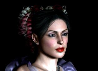 Картинка 3д графика portraits портрет лицо девушка