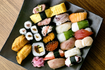 Картинка еда рыба морепродукты суши роллы