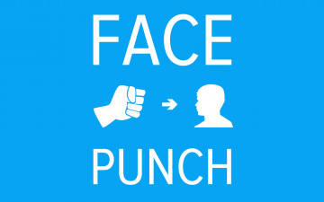 Картинка рисованные минимализм кулак лицо фон