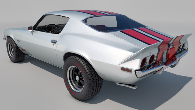 Обои картинки фото автомобили, 3д, 1970, chevrolet, camaro, z28