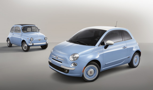 Обои картинки фото 2013, fiat, 500, 1957, edition, автомобили, прототип, тюнинг