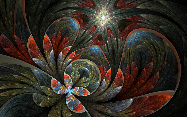 Обои картинки фото 3д, графика, fractal, фракталы, цвета, фон, узор