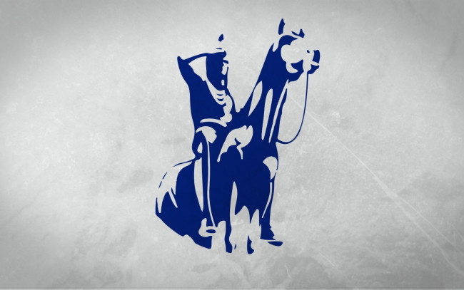 Обои картинки фото рисованные, минимализм, всадник, лошадь
