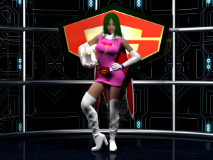 Картинка 3д+графика люди+ people сапоги девушка взгляд фон