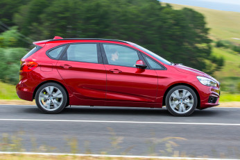 обоя автомобили, bmw, 218d, au-spec, line, active, tourer, sport, красный, 2014г, f45
