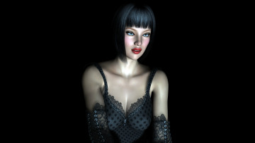 обоя 3д графика, люди , people, фон, взгляд, девушка