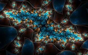 Картинка 3д+графика фракталы+ fractal цвета фон узор