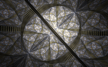 Картинка 3д+графика фракталы+ fractal цвета фон узор