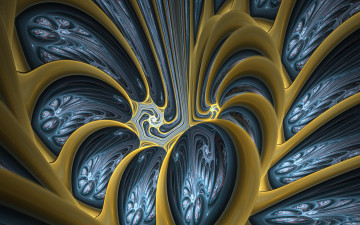 Картинка 3д+графика фракталы+ fractal фон цвета узор