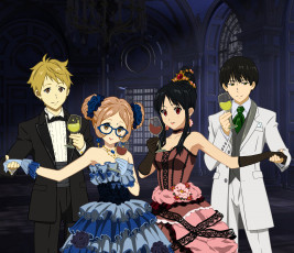 Картинка аниме kyoukai+no+kanata арт парни девушки