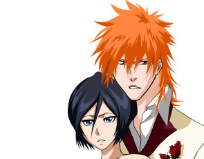 Картинка аниме bleach рукия блич арт ичиго