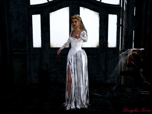 Картинка 3д+графика люди+ people девушка взгляд фон