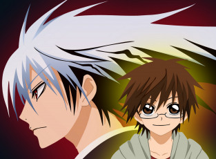 обоя аниме, nurarihyon no mago, арт, парни