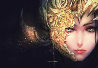 Картинка фэнтези девушки арт маска девушка лицо