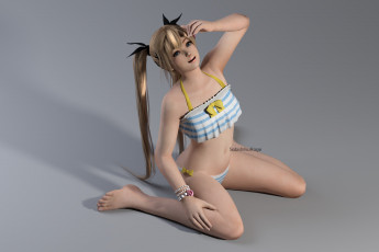 Картинка 3д+графика аниме+ anime девушка фон взгляд