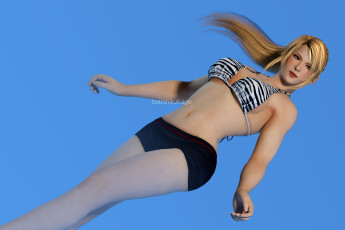 обоя 3д графика, аниме , anime, фон, взгляд, девушка