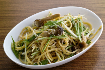 Картинка еда салаты +закуски макароны грибы зелень