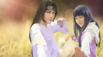 Картинка разное cosplay+ косплей девушка парень наруто хината неджи