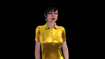 Картинка 3д+графика люди+ people девушка фон взгляд