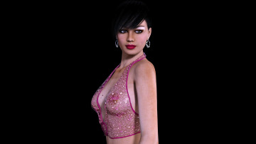 Картинка 3д+графика люди+ people фон взгляд девушка