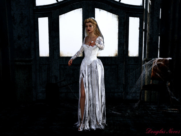 Обои картинки фото 3д графика, люди , people, девушка, взгляд, фон