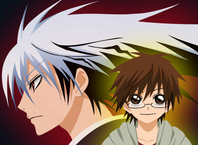 Обои картинки фото аниме, nurarihyon no mago, арт, парни