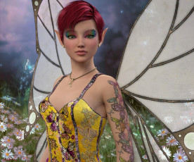 Картинка 3д+графика эльфы+ elves эльфийка взгляд фон