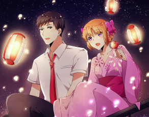 Картинка аниме gekkan+shoujo+nozaki-kun парень девушка