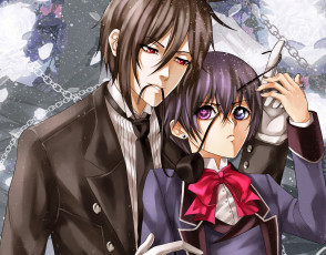 Картинка аниме kuroshitsuji себастьян сиэль