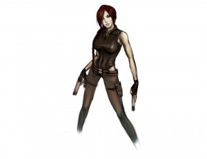 Картинка рисованное комиксы девуушка пистолет униформа фон