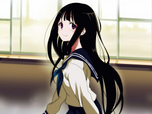 Картинка аниме hyouka chitanda eru