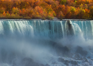 Картинка природа водопады поток лес