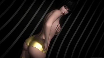 Картинка 3д+графика люди+ people девушка взгляд фон