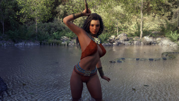 Картинка 3д+графика люди+ people фон девушка взгляд