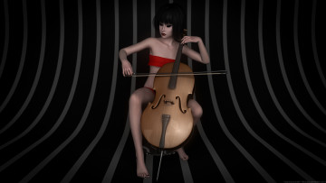 Картинка 3д+графика люди+ people фон взгляд девушка