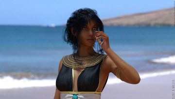 Картинка 3д+графика люди+ people фон взгляд девушка