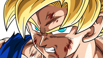 Картинка аниме dragon+ball фон взгляд парень