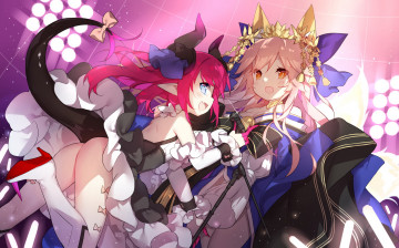 Картинка аниме fate stay+night 2girls