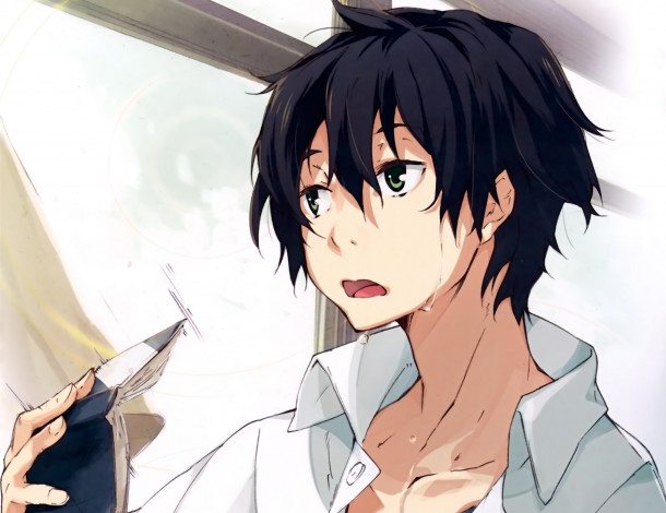 Обои картинки фото аниме, hyouka, oreki, houtarou