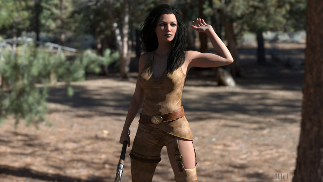 Обои картинки фото 3д графика, амазонки , amazon, девушка, взгляд, фон