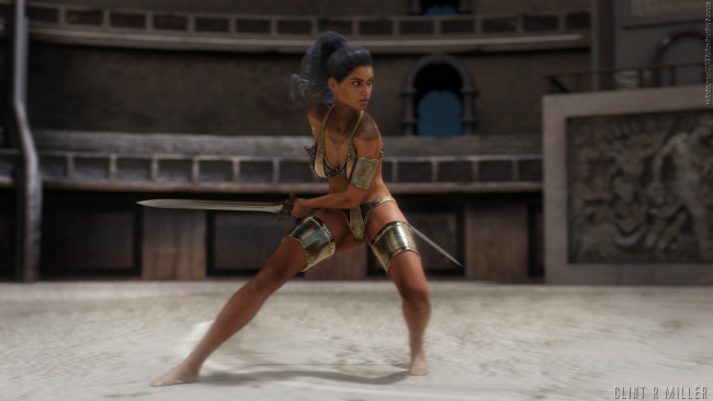 Обои картинки фото 3д графика, фантазия , fantasy, фон, взгляд, девушка